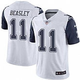 Nike Men & Women & Youth Cowboys 11 Cole Beasley White Color Rush Limited Jersey,baseball caps,new era cap wholesale,wholesale hats